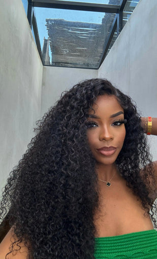 26 inch Curly lace front wig